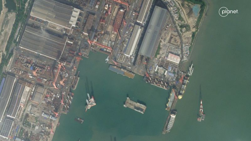 Satellite images show mysterious Chinese-built ship amid rapid naval expansion