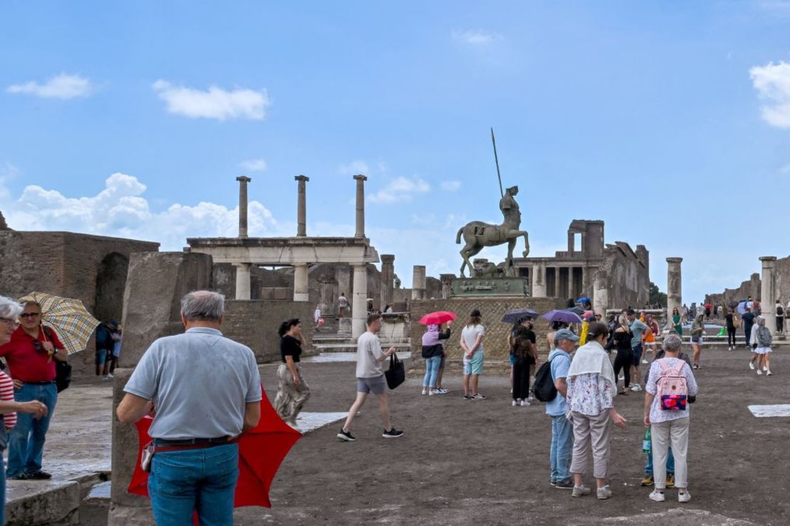 Pompeya ha recibido un nÃºmero creciente de visitantes en los Ãºltimos aÃ±os. CrÃ©dito: Andreas Solaro/AFP/Getty Images