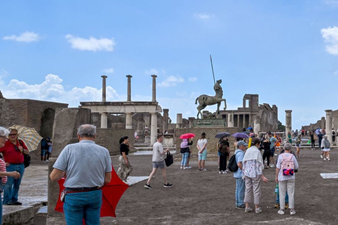 Pompeya ha recibido un número creciente de visitantes en los últimos años. Crédito: Andreas Solaro/AFP/Getty Images