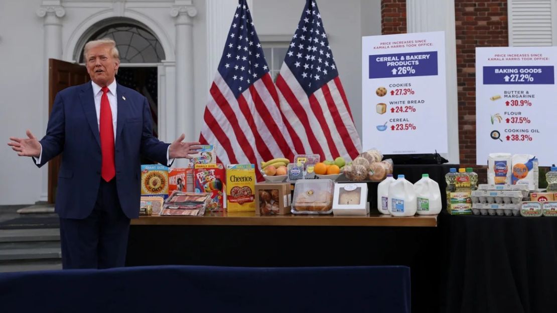 Donald Trump destacó el aumento de los costos durante su campaña para volver a la Casa Blanca.