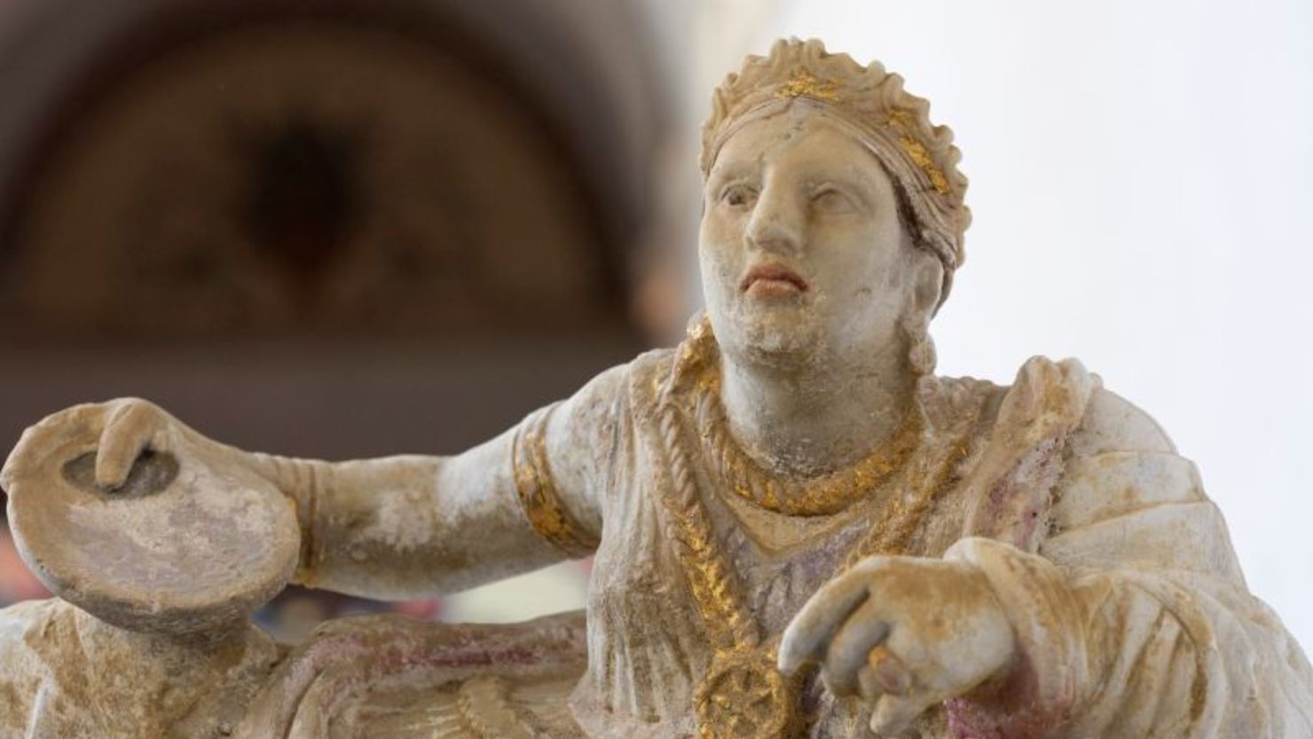El botín de artefactos arqueológicos etruscos recuperados, incluida esta figura, tiene un valor estimado de US$ 8,5 millones.