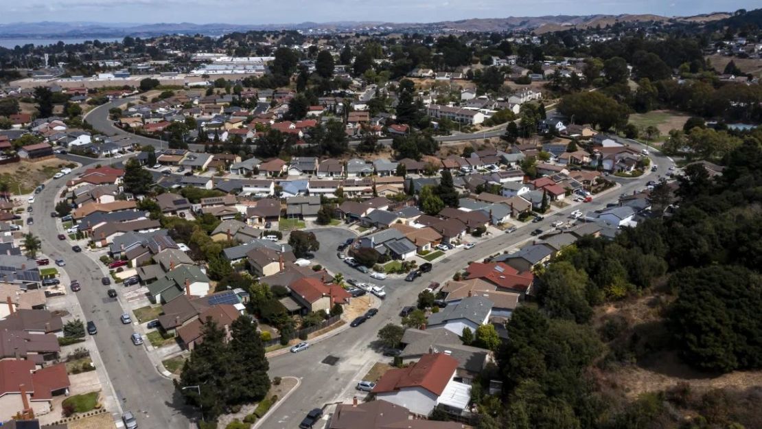 Viviendas residenciales en Richmond, California, el miércoles 18 de septiembre de 2024. David Paul Morris/Bloomberg/Getty Images