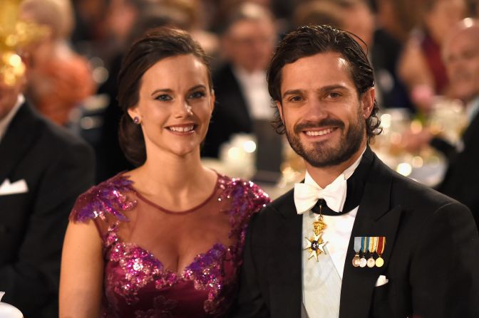 La pareja durante el banquete del Premio Nobel en 2014. Foto: Pascal Le Segretain/Getty Images