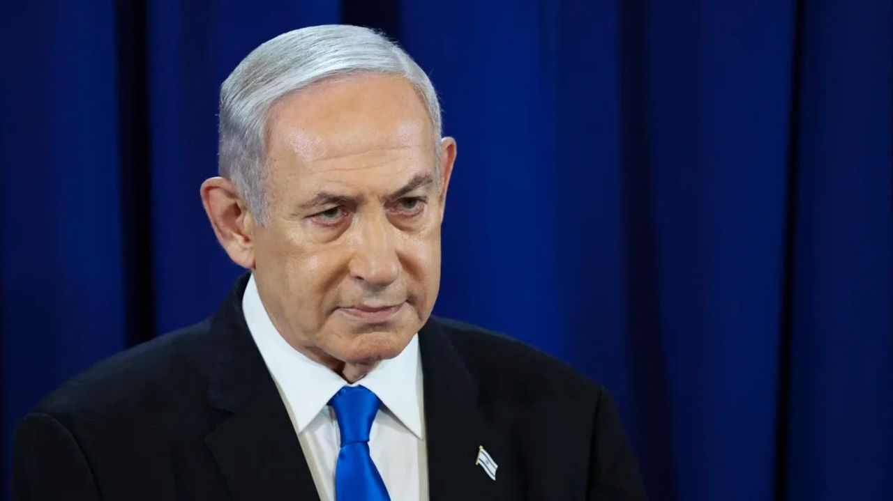 El primer ministro de Israel, Benjamin Netanyahu, en una conferencia de prensa en Tel Aviv el 13 de julio de 2024.