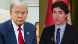 El presidente electo Donald Trump y el primer ministro de Canadá Justin Trudeau. Crédito: Getty Images.