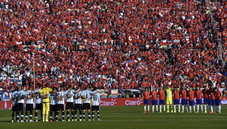 Así lucía el Estadio Nacional de Santiago antes de la final de la Copa América. (Créddito: NELSON ALMEIDA/AFP/Getty Images).