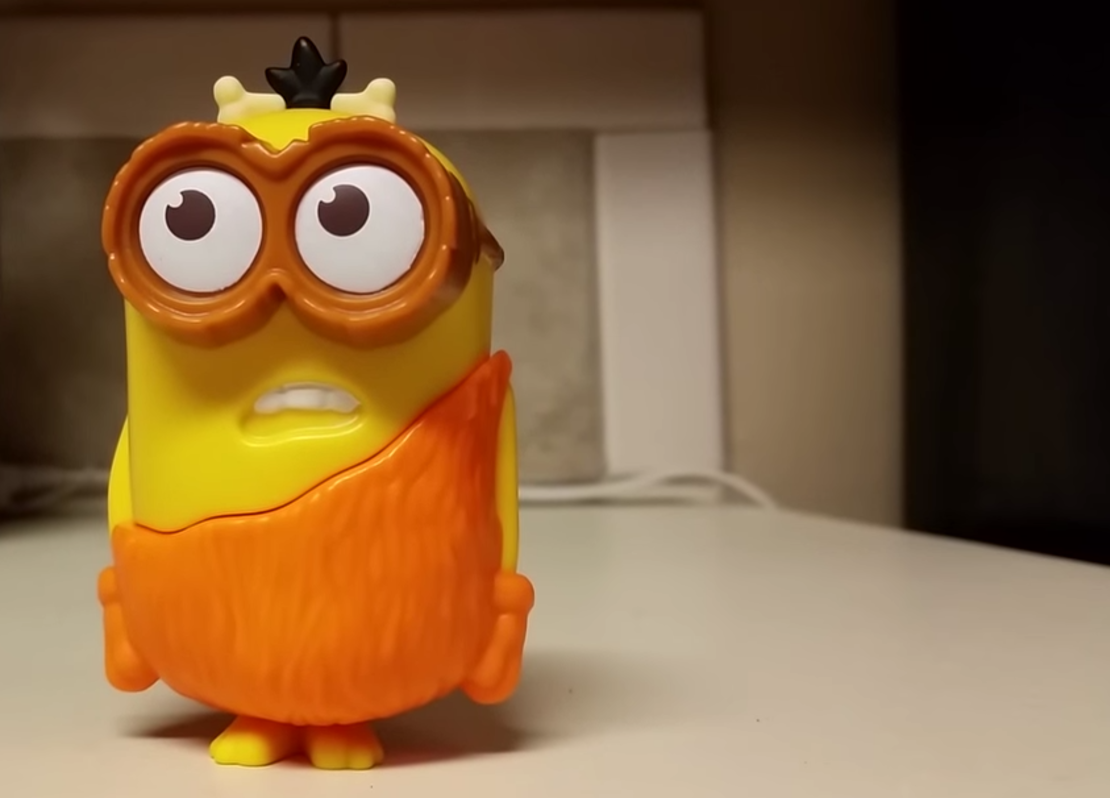 El pequeño Minion cavernario habla 'minionés', según sus distribuidores.