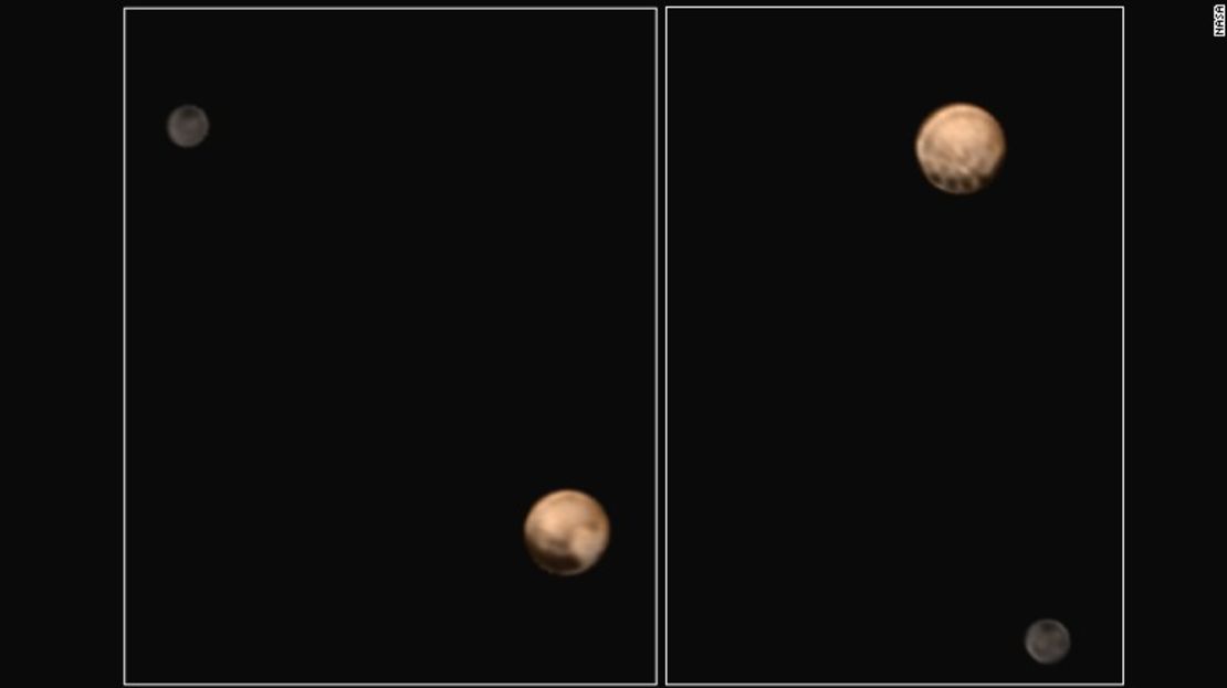 Plutón y su luna, Charon. Imagen tomada el 25 de junio de 2015.