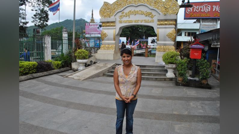 Jaqueline Hurtado en Tailandia, un lugar que según ella es ideal para "los que prefieren la aventura".