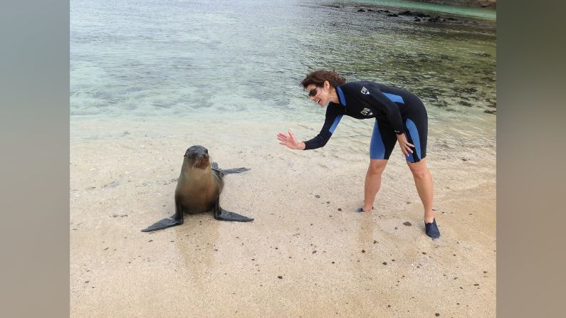 Patricia Janiot en Galápagos.