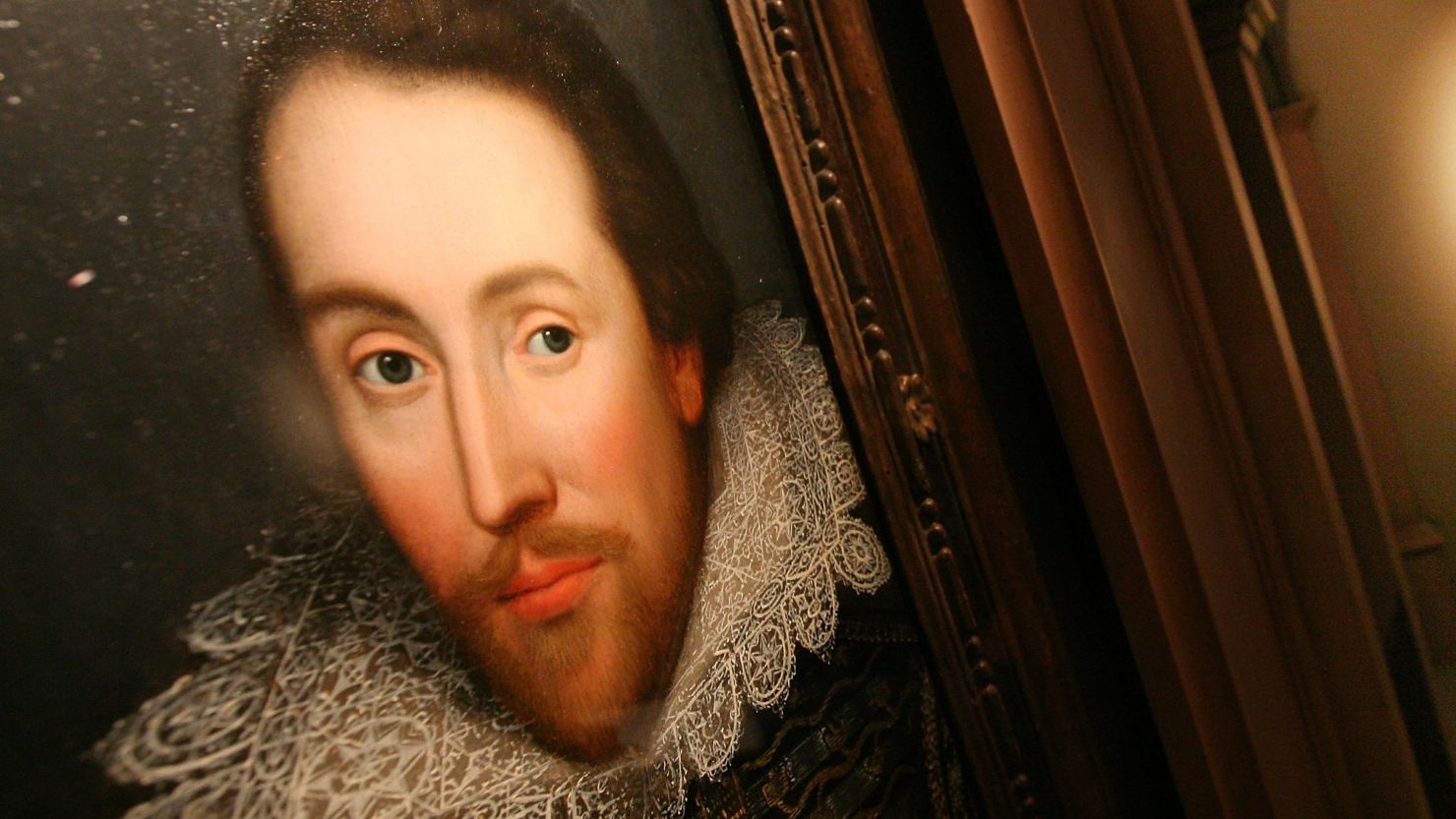 Un retrato de William Shakespeare, pintado en 1610, que se cree que es la única imagen del dramaturgo que fue pintada durante su vida (Getty Images).