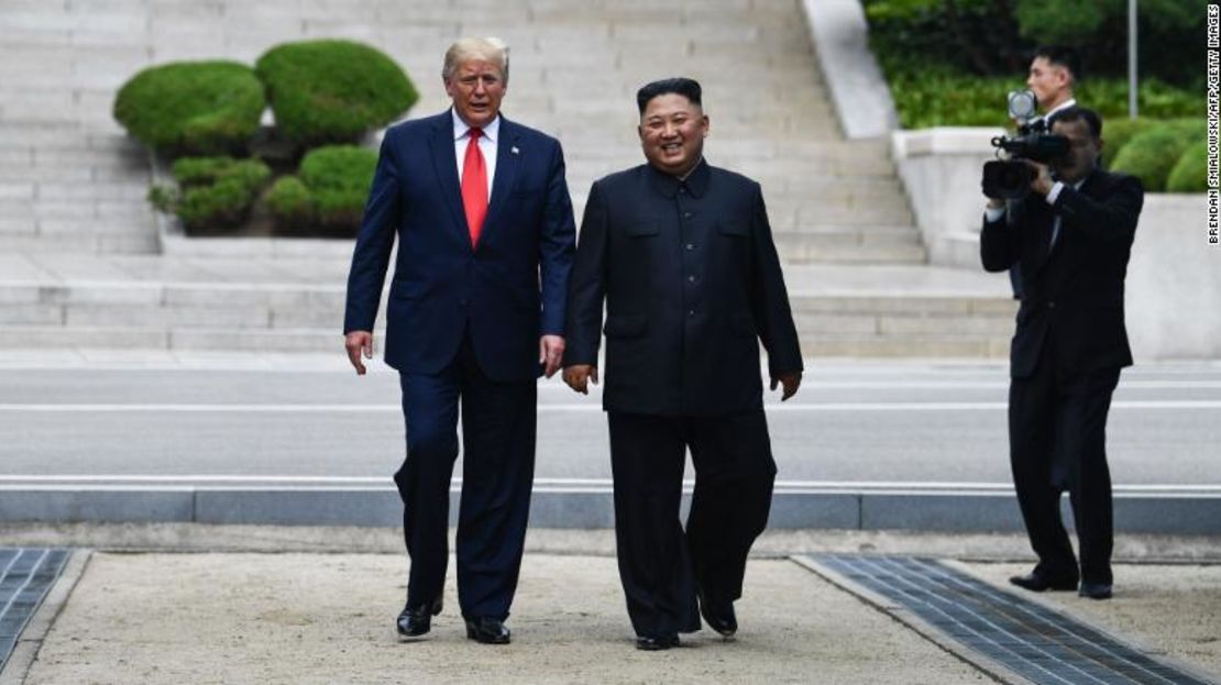 Donald Trump y Kim Jong Un el 30 de junio de 2019.