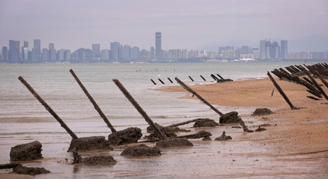 La ciudad china de Xiamen vista desde las islas Kinmen de Taiwán. Alex Wong/Getty Images