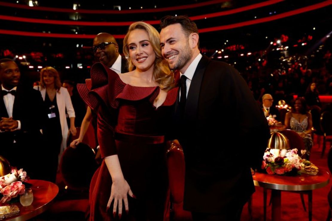 Adele y Ben Winston en los Grammy de 2023. Emma McIntyre/Getty Images para La Academia de la Grabación