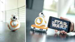 BB-8, el juguete robótico habilitado por medio de una aplicación, cuesta 149,99 dólares.