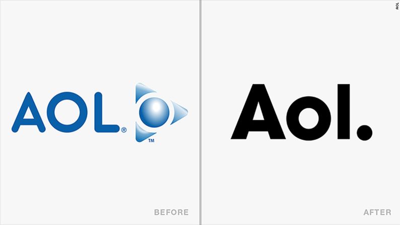 AOL cambió su logo en noviembre de 2009.