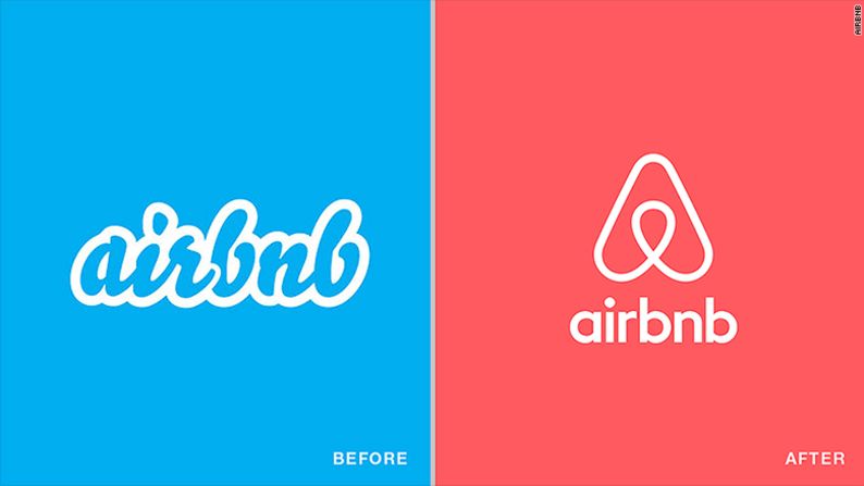 Airbnb cambió su logo en julio de 2014.