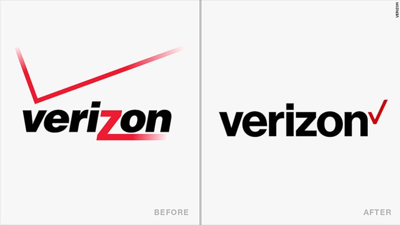 Verizon fue una de las últimas compañías que cambiaron sus logos. El miércoles pasado anunció un nuevo diseño y la respuesta del público en redes sociales se opuso fuertemente al cambio.