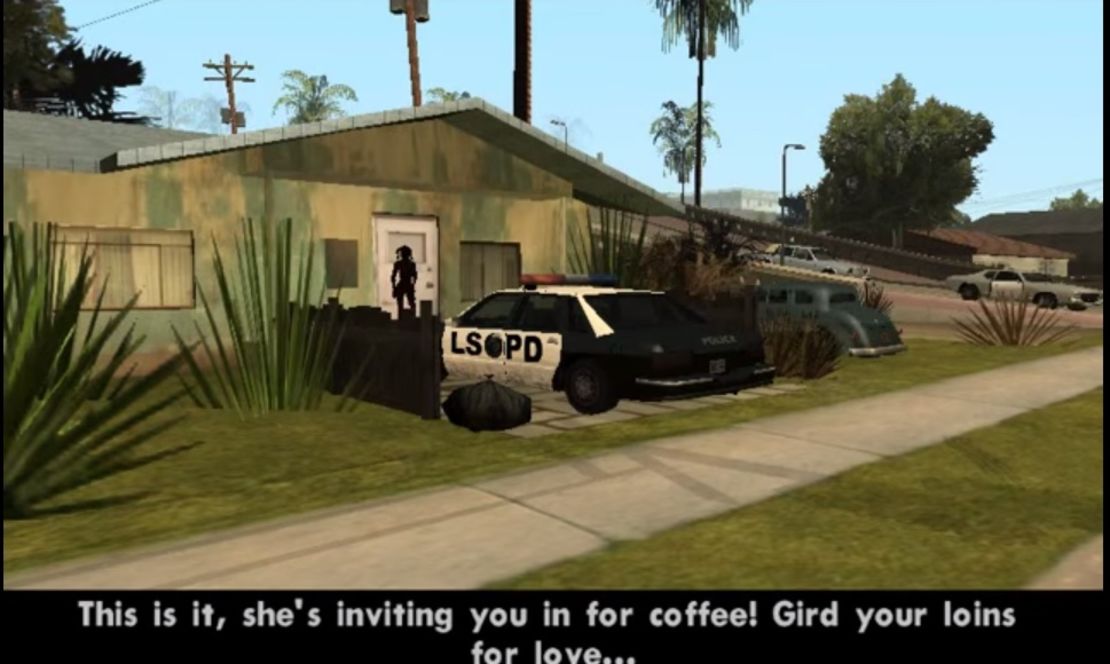 El café sexual en "Grand Theft Auto: San Andreas"