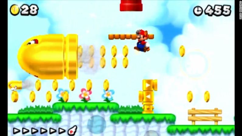 Cuando la nueva consola portátil Nintendo DS se volvió 3-D en 2012, “New Super Mario Bros 2” también lo hizo.