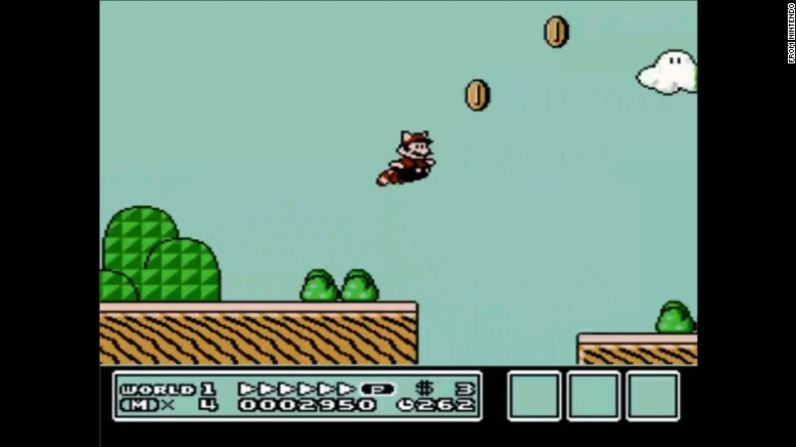 Super Mario Bros 3, dejó volar a Mario y sus amigos con una cola de mapache (no sabemos por qué). Este juego es uno de los más populares en los últimos 25 años. Esta fue probablemente uno de las mejores años de Mario Bros.