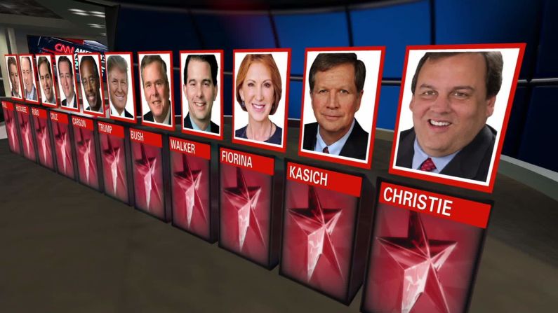 Carly Fiorina, Marco Rubio y Chris Christie, los ganadores del primer debate republicano de CNN