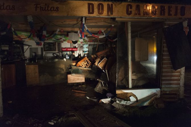 El sismo se sintió realmente intenso", dijo un residente en Santiago (VLADIMIR RODAS/AFP/Getty Images).