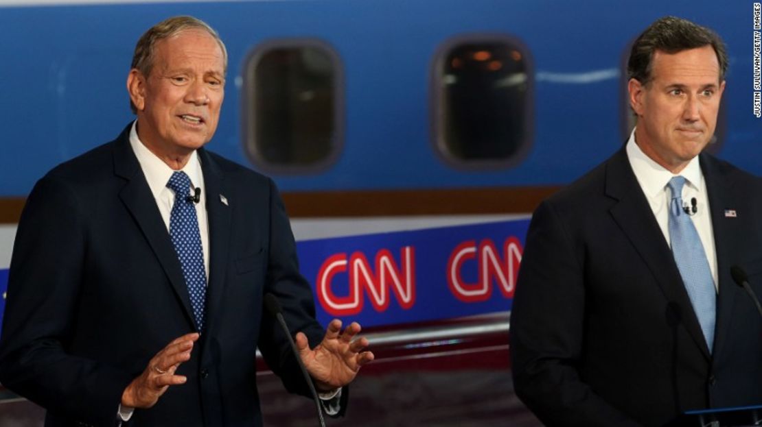 George Pataki y Rick Santorum se enfrentaron por el tema de los hispanos en EE.UU.