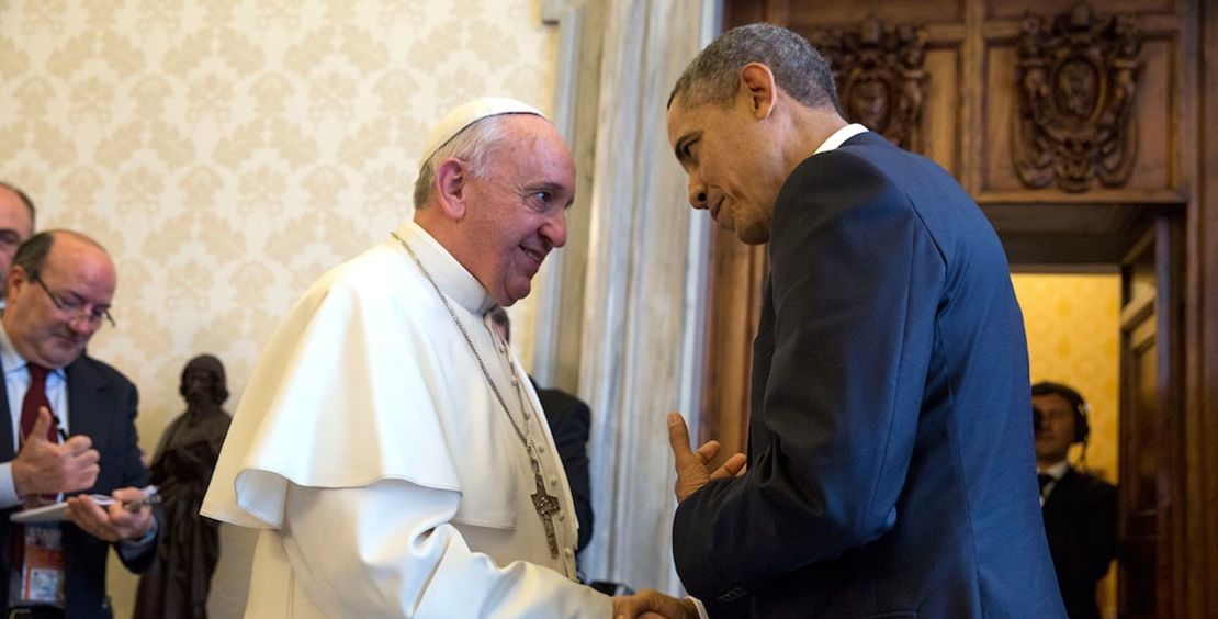 El papa Francisco y el presidente Obama durante una audiencia privada en el Vaticano en marzo de 2014.