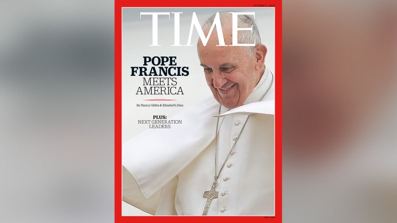 Septiembre de 2015 - TIME: "El Papa llega a América", por cuarta vez en los últimos dos años Francisco es protagonista en esta revista que en esta oportunidad le dedica su número a propósito de su primera vez en EE.UU.