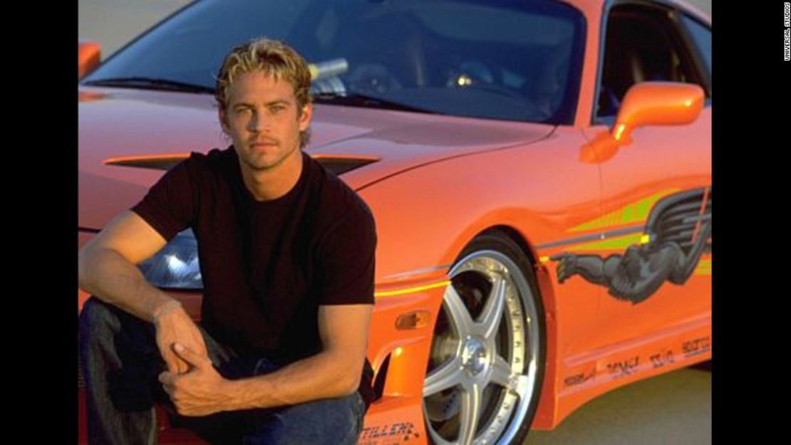 Paul Walker en la primera entrega de Rápido y Furioso, en 2001.