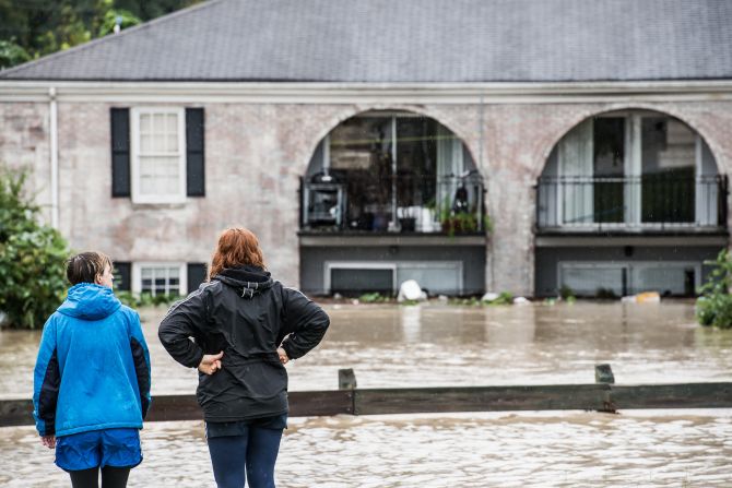 Las inundaciones en Carolina del Sur han provocado daños en edificios y viviendas (Sean Rayford/Getty Images).