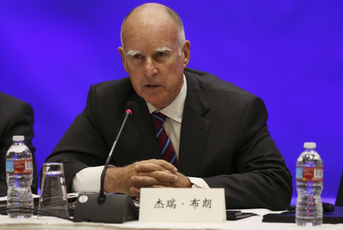 Jerry Brown, gobernador de California.