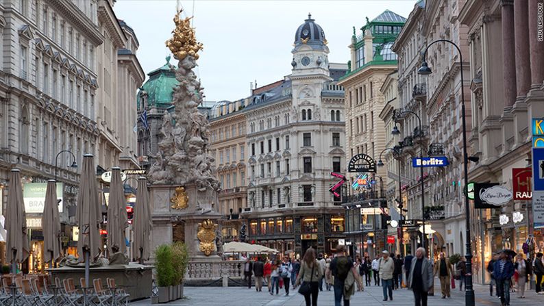 Vienna: 1.678 horas al año y reciben 27 días de vacaciones pagadas.