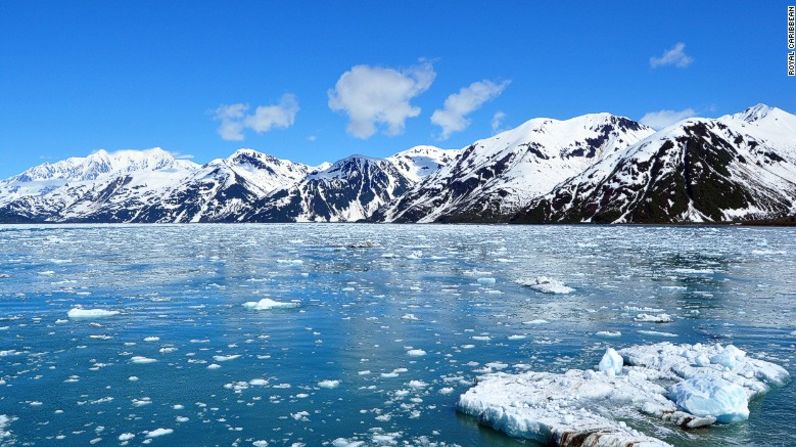 El Glaciar Hubbard, en Alaska. (Royal Caribbean).