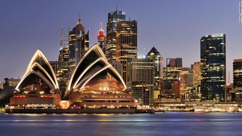 El puerto que es la insignia de Australia: Sydney. (Royal Caribbean).