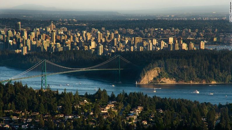 Vancouver, Canadá, uno de los puertos más bellos para el capitán del crucero Explorer of the Seas. (Royal Caribbean).