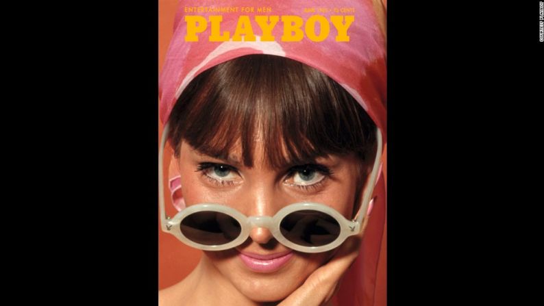 Algunas de las más sencillas portadas de Playboy aparecieron en la década de los 60. En junio de 1965, la revista presentó a Hedy Scott con la cabeza cubierta, mirando fijamente por encima de sus gafas de sol.
