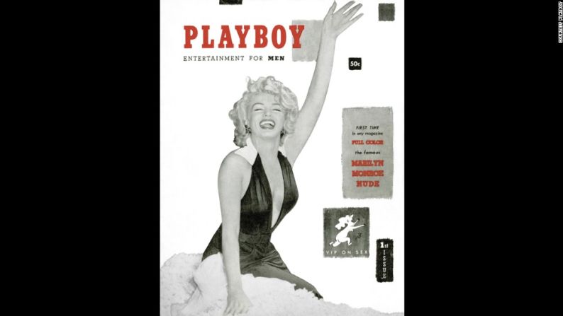 El primer número de Playboy presentó a Marilyn Monroe en la portada. Financiada con 600 dólares de Hefner y menos de 8.000 mil dólares de capital, la revista apareció por primera vez el 1 de diciembre de 1953 y vendió más de 51.000 ejemplares.