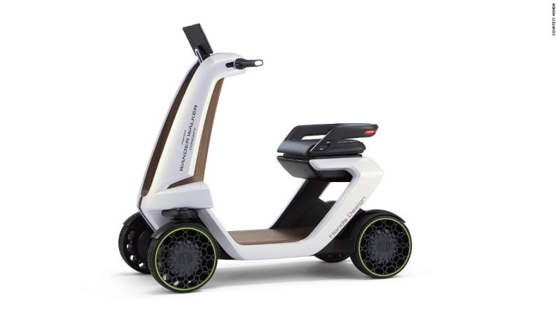 Honda Wander Walker – También está el Wander Walker de Honda, el cual se describe mejor como una patineta futurista. "Walker" podrá ser parte del nombre, pero parece que no tendrás que caminar para nada.