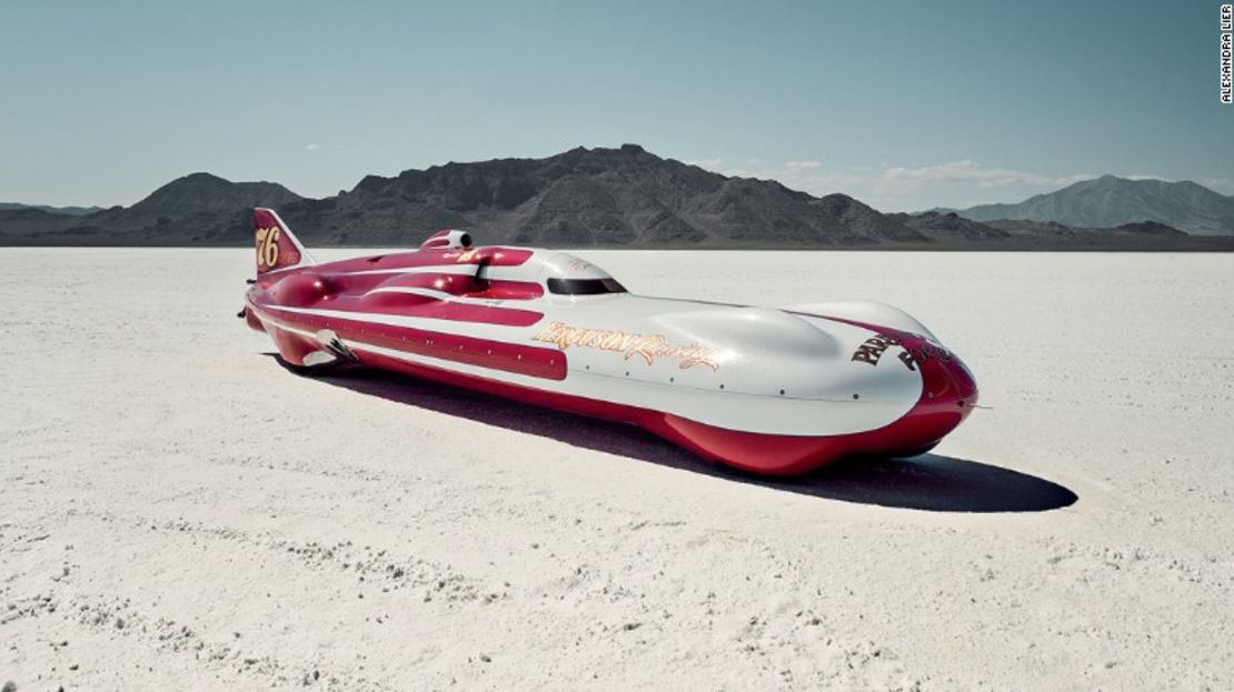 La sal con apariencia de nieve bajo este streamliner