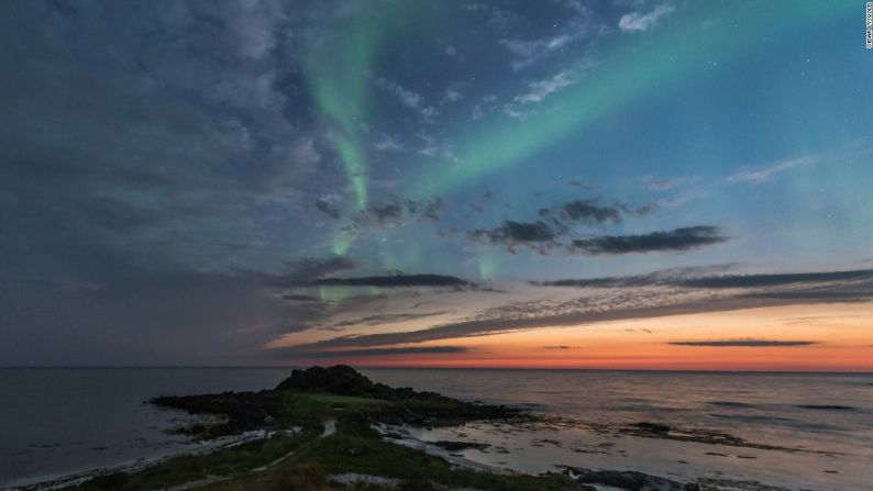 Lofoten Links también ofrece oportunidades para ver la aurora boreal.