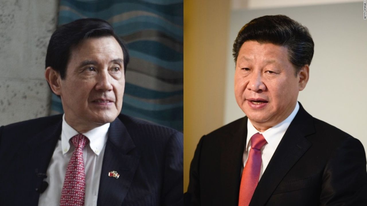 Los mandatarios Ma Ying-jeou y Xi Jinping.