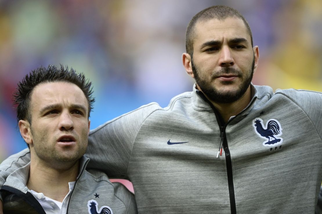 Mathieu Valbuena, aparece junto a Karim Benzema, compañeros en la selección de Francia.