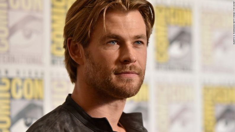 Chris Hemsworth, que interpreta al mítico dios Thor en la saga de The Avengers, se llevó el título en 2014.