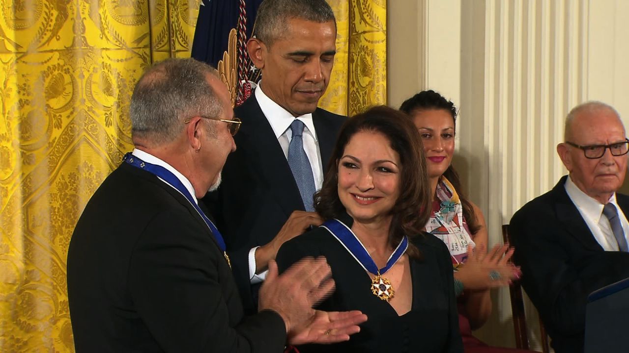 THE PRESIDENT awards the Presidential Medal of Freedom; THE FIRST LADY also attends  East Room