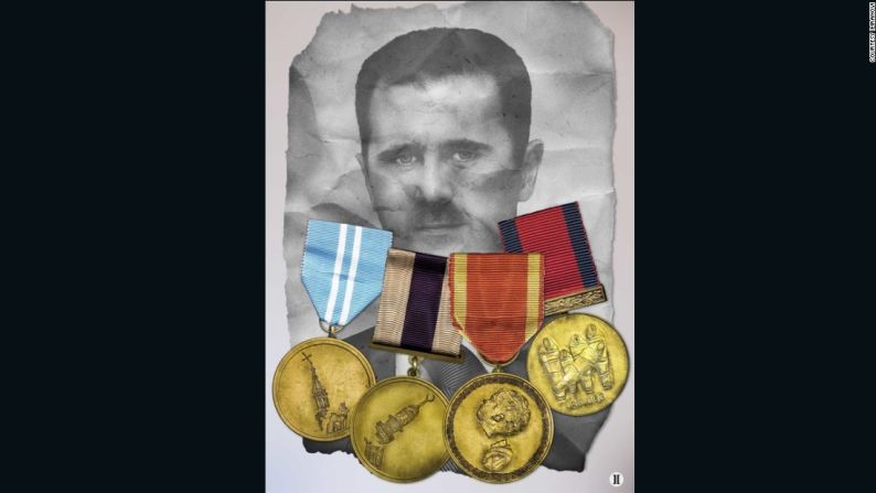 Medals of Honour (Medallas de honor) – En las palabras del mismo Imranovi: "Assad ganó estas medallas de oro por profanar todo lo que es sagrado para los seres humanos".