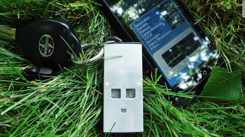 El Sensordrone es otro sensor personal de bajo costo que ofrece datos de la calidad del aire.