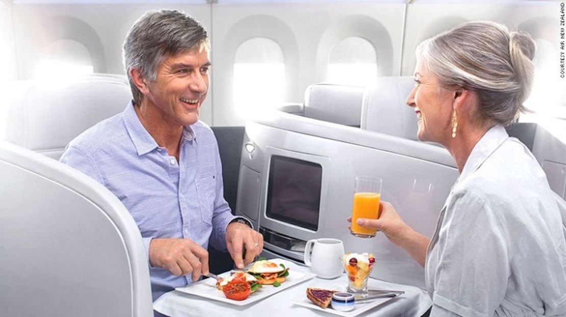 Desayuno de campeones: Air New Zealand impresionó en todos los ámbitos.