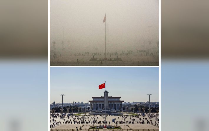 Aunque los cielos se aclararon el pasado 3 de diciembre, las autoridades ambientales chinas pronostican que la polución vuelva a empeorar este martes.